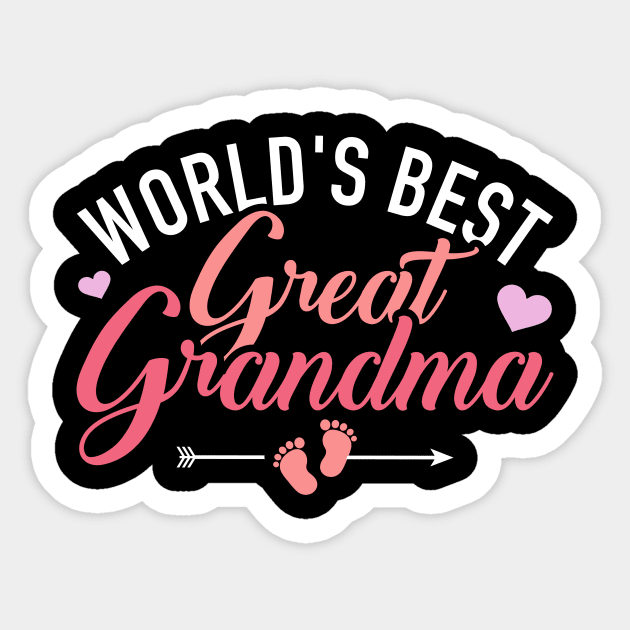 World's best great grandma Sticker by Designzz